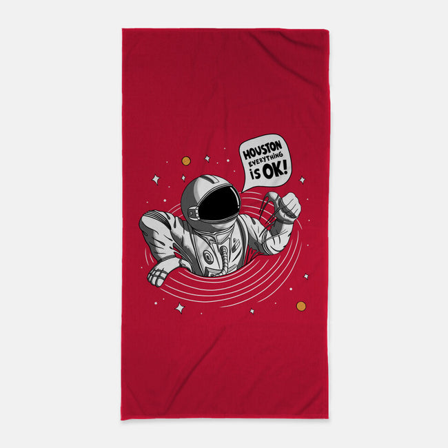 Houston Everything Is Ok-None-Beach-Towel-sachpica