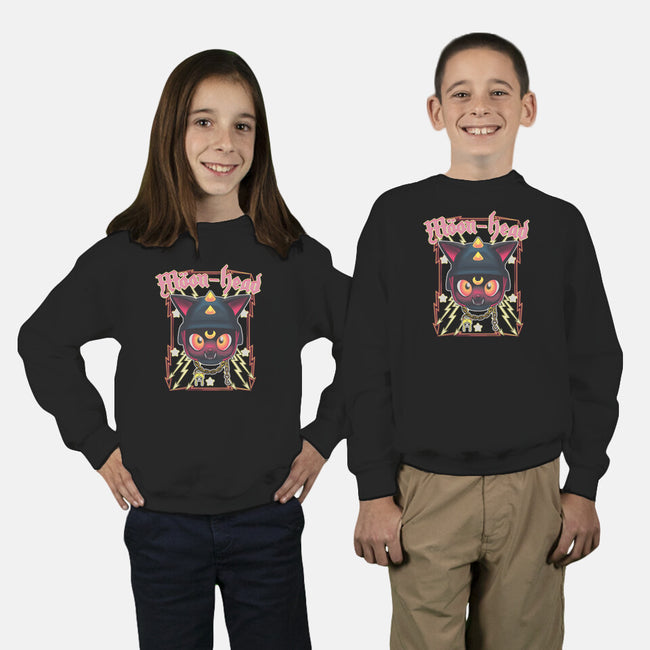 Moon Head-Youth-Crew Neck-Sweatshirt-Samuel