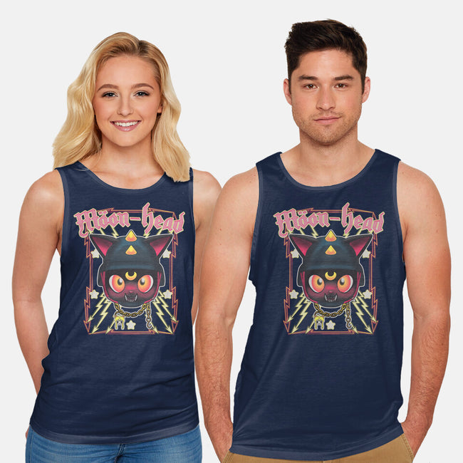 Moon Head-Unisex-Basic-Tank-Samuel