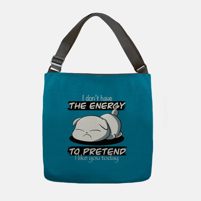 I Don't Have The Energy-None-Adjustable Tote-Bag-fanfabio