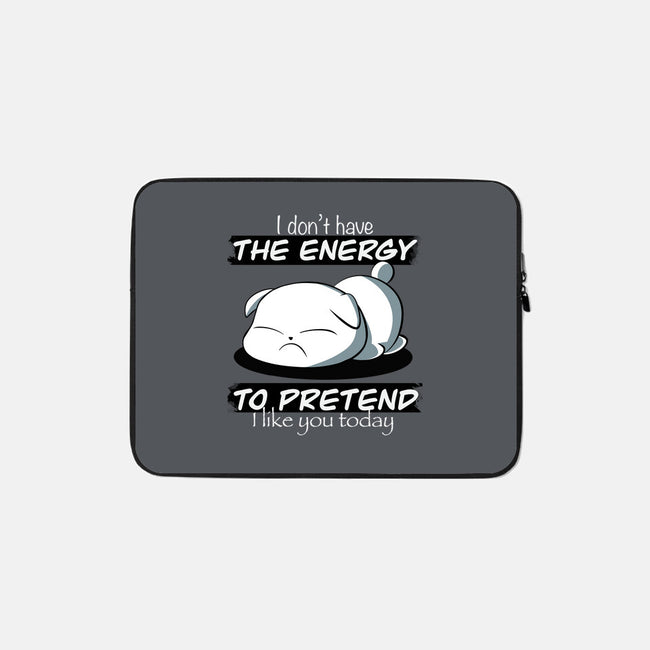 I Don't Have The Energy-None-Zippered-Laptop Sleeve-fanfabio