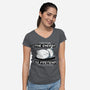 I Don't Have The Energy-Womens-V-Neck-Tee-fanfabio