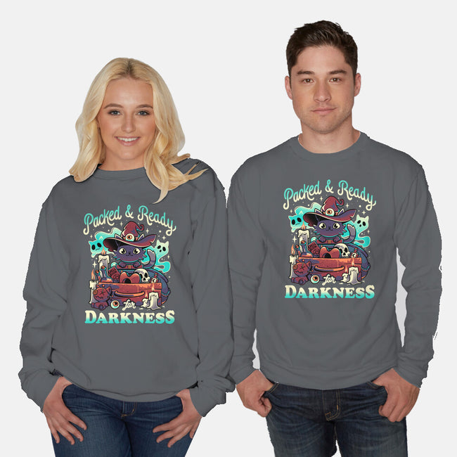 Ready For Darkness-Unisex-Crew Neck-Sweatshirt-Snouleaf