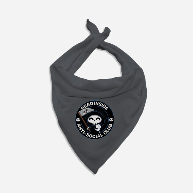 Dead Inside Anti-Social Club-Dog-Bandana-Pet Collar-danielmorris1993