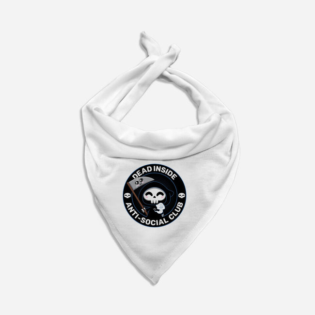 Dead Inside Anti-Social Club-Dog-Bandana-Pet Collar-danielmorris1993