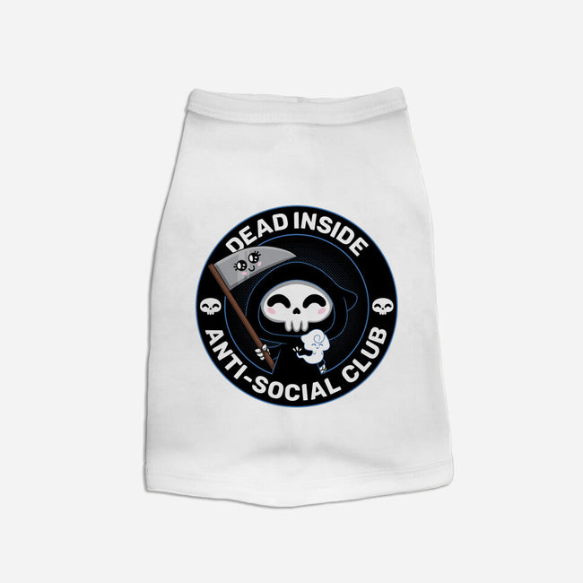 Dead Inside Anti-Social Club-Dog-Basic-Pet Tank-danielmorris1993