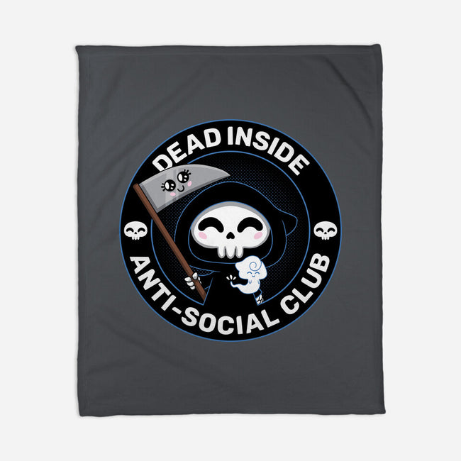 Dead Inside Anti-Social Club-None-Fleece-Blanket-danielmorris1993