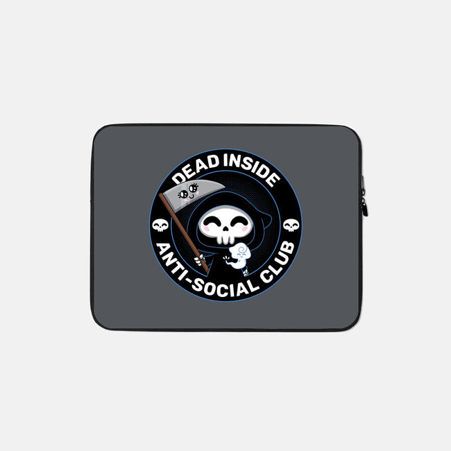 Dead Inside Anti-Social Club-None-Zippered-Laptop Sleeve-danielmorris1993