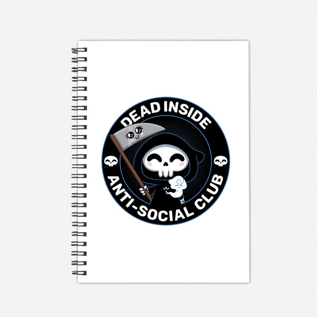 Dead Inside Anti-Social Club-None-Dot Grid-Notebook-danielmorris1993