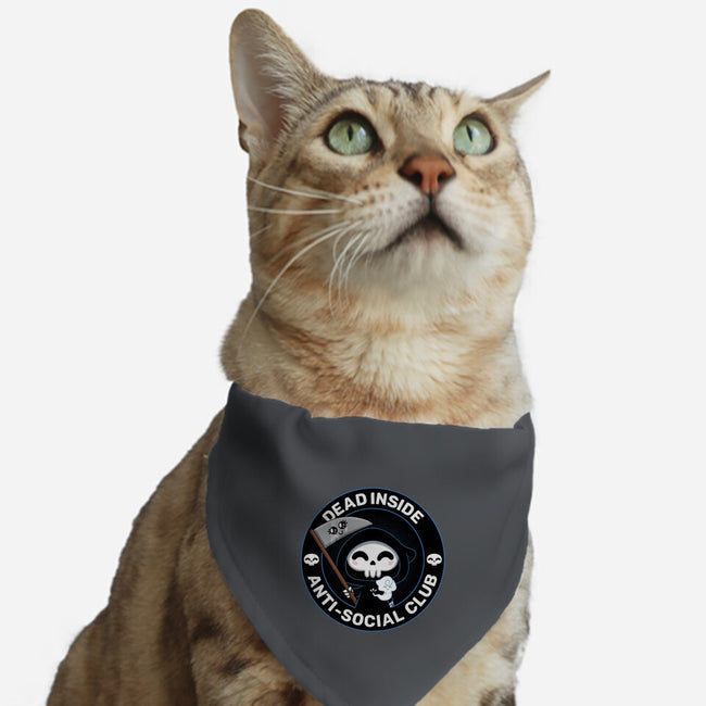 Dead Inside Anti-Social Club-Cat-Adjustable-Pet Collar-danielmorris1993