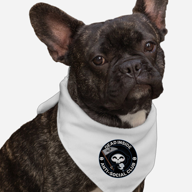 Dead Inside Anti-Social Club-Dog-Bandana-Pet Collar-danielmorris1993