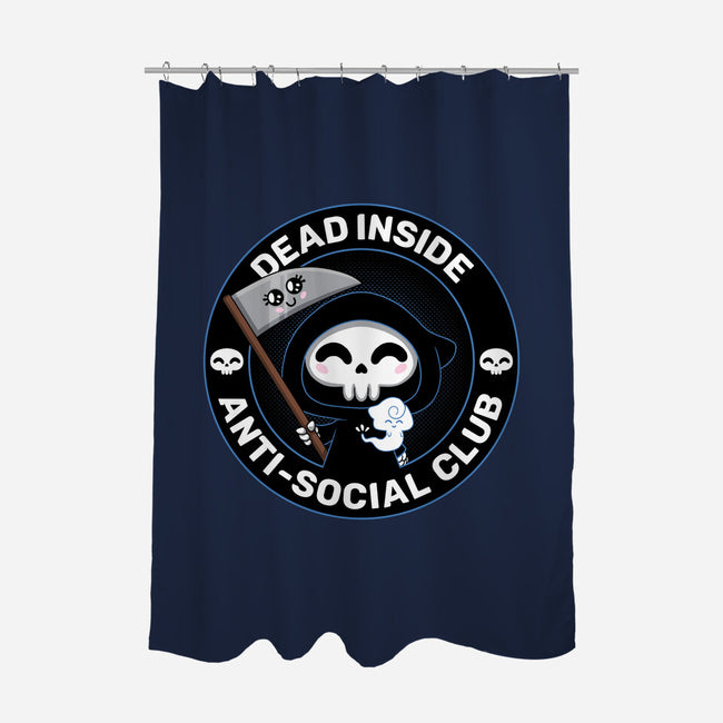 Dead Inside Anti-Social Club-None-Polyester-Shower Curtain-danielmorris1993