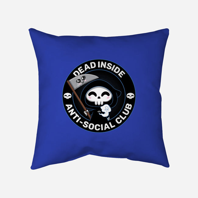 Dead Inside Anti-Social Club-None-Removable Cover-Throw Pillow-danielmorris1993