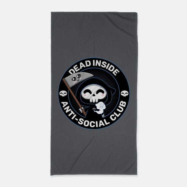 Dead Inside Anti-Social Club-None-Beach-Towel-danielmorris1993