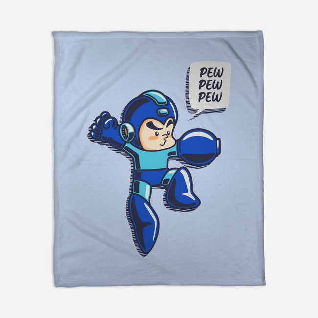 Pew Pew-None-Fleece-Blanket-Kakafuty