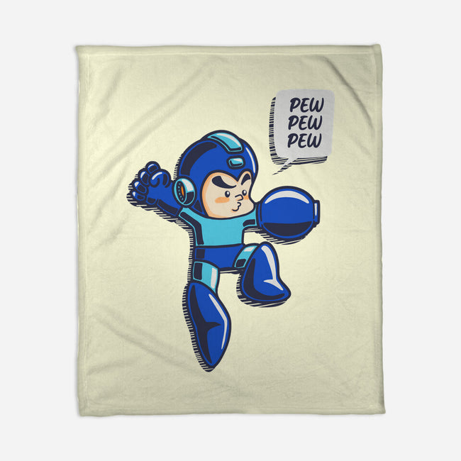 Pew Pew-None-Fleece-Blanket-Kakafuty