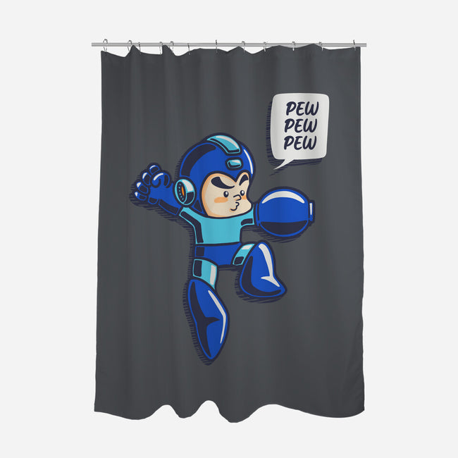 Pew Pew-None-Polyester-Shower Curtain-Kakafuty