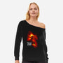 Black Knight Returns-Womens-Off Shoulder-Sweatshirt-Art_Of_One