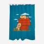 Peanuts-None-Polyester-Shower Curtain-Melonseta