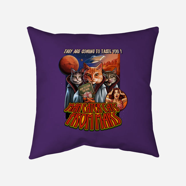 Cats From Mars-None-Removable Cover-Throw Pillow-daobiwan