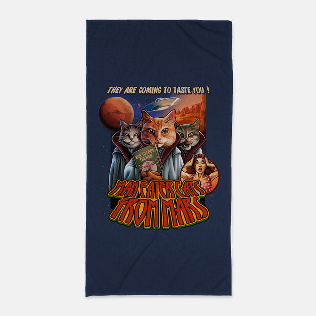 Cats From Mars-None-Beach-Towel-daobiwan