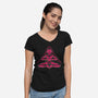 Fire Meditation-Womens-V-Neck-Tee-estudiofitas