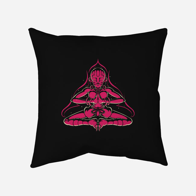 Fire Meditation-None-Non-Removable Cover w Insert-Throw Pillow-estudiofitas