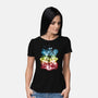 Last Space Bender-Womens-Basic-Tee-kharmazero