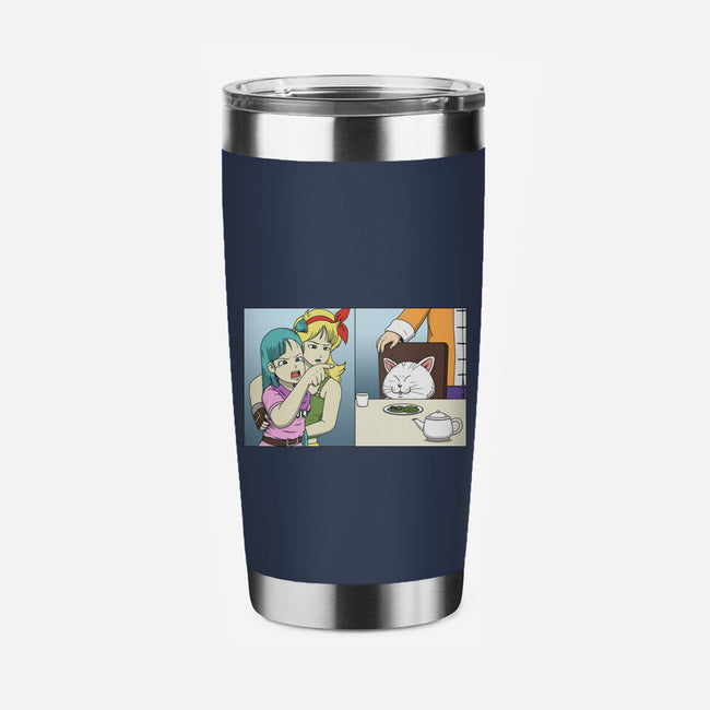 Girl Vs Cat-None-Stainless Steel Tumbler-Drinkware-pigboom