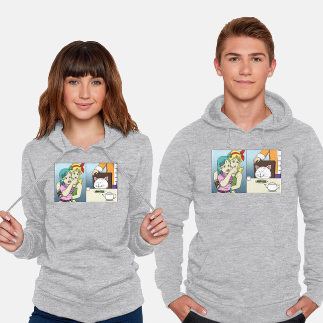 Girl Vs Cat-Unisex-Pullover-Sweatshirt-pigboom