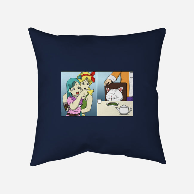 Girl Vs Cat-None-Removable Cover w Insert-Throw Pillow-pigboom