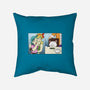 Girl Vs Cat-None-Removable Cover-Throw Pillow-pigboom