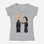 Lightsabers Are Cool-Womens-V-Neck-Tee-pigboom