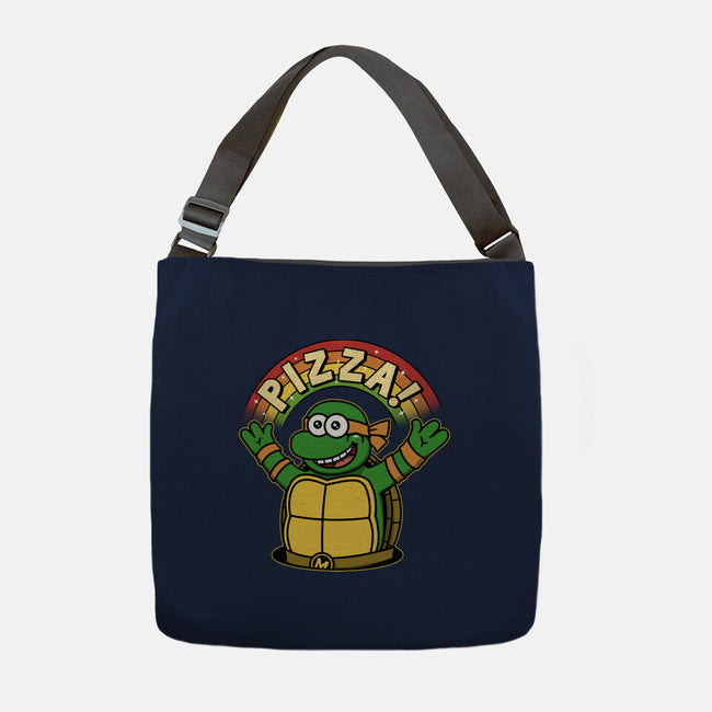 As Long As We Have Pizza-None-Adjustable Tote-Bag-pigboom