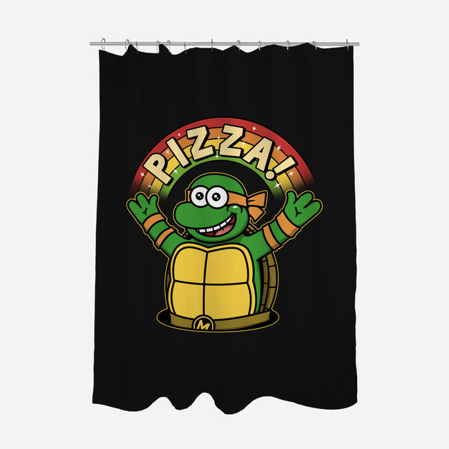 As Long As We Have Pizza-None-Polyester-Shower Curtain-pigboom