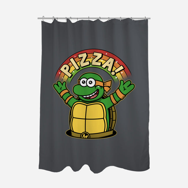 As Long As We Have Pizza-None-Polyester-Shower Curtain-pigboom