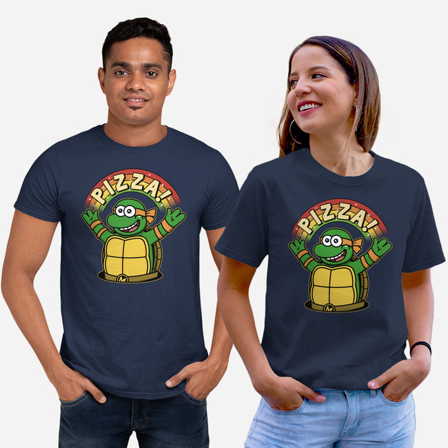 As Long As We Have Pizza-Unisex-Basic-Tee-pigboom