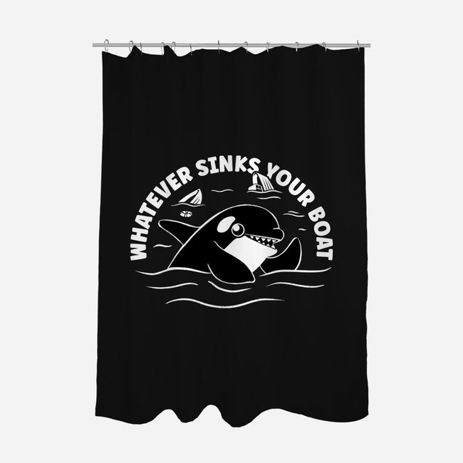 Whatever Sinks Your Boat-None-Polyester-Shower Curtain-Aarons Art Room