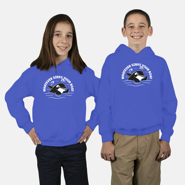 Whatever Sinks Your Boat-Youth-Pullover-Sweatshirt-Aarons Art Room