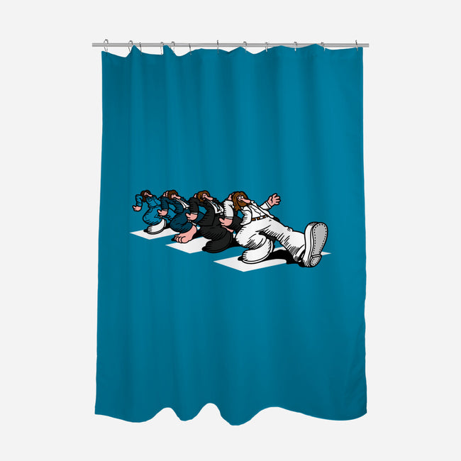 Keep On Crossin-None-Polyester-Shower Curtain-Raffiti