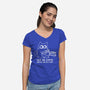 No One Gets Hurt-Womens-V-Neck-Tee-Xentee