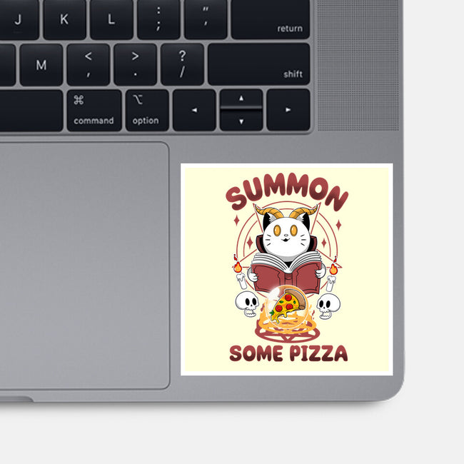 Summon Some Pizza-None-Glossy-Sticker-Tri haryadi