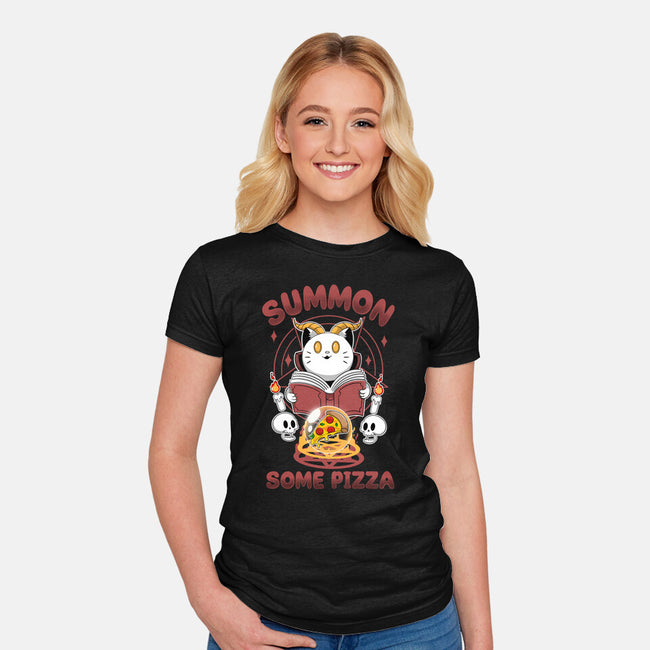 Summon Some Pizza-Womens-Fitted-Tee-Tri haryadi