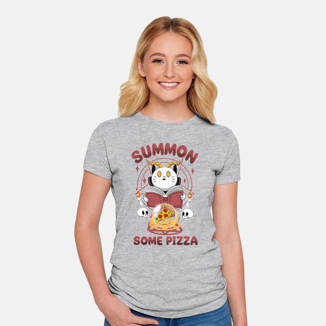 Summon Some Pizza-Womens-Fitted-Tee-Tri haryadi