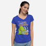 Oops! All Tonberries-Womens-V-Neck-Tee-Aarons Art Room