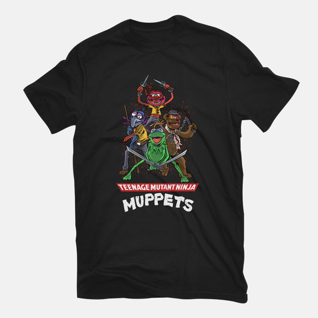 Teenage Mutant Ninja Muppets-Womens-Basic-Tee-zascanauta