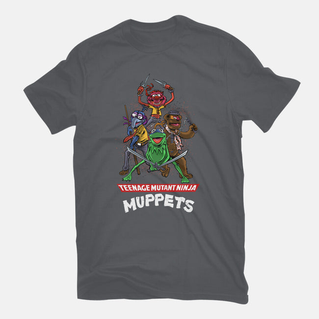 Teenage Mutant Ninja Muppets-Womens-Basic-Tee-zascanauta