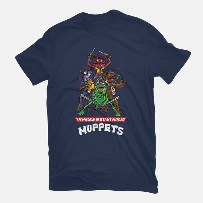 Teenage Mutant Ninja Muppets-Womens-Basic-Tee-zascanauta