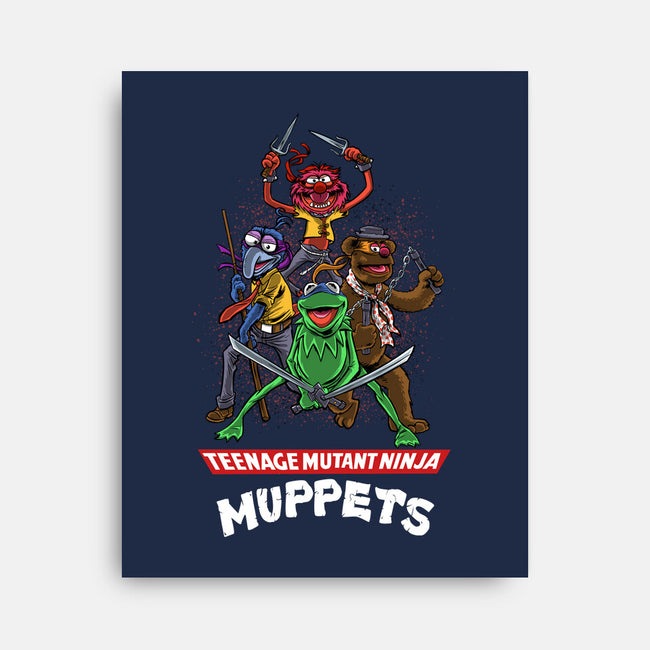 Teenage Mutant Ninja Muppets-None-Stretched-Canvas-zascanauta