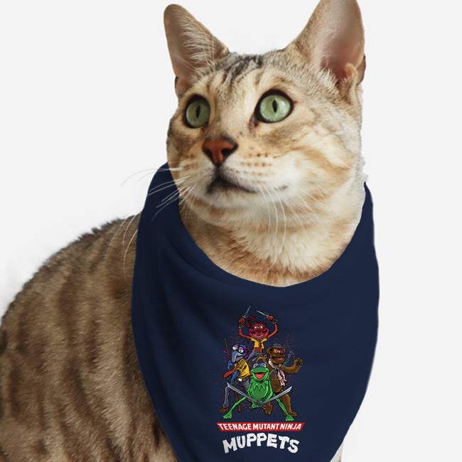 Teenage Mutant Ninja Muppets-Cat-Bandana-Pet Collar-zascanauta